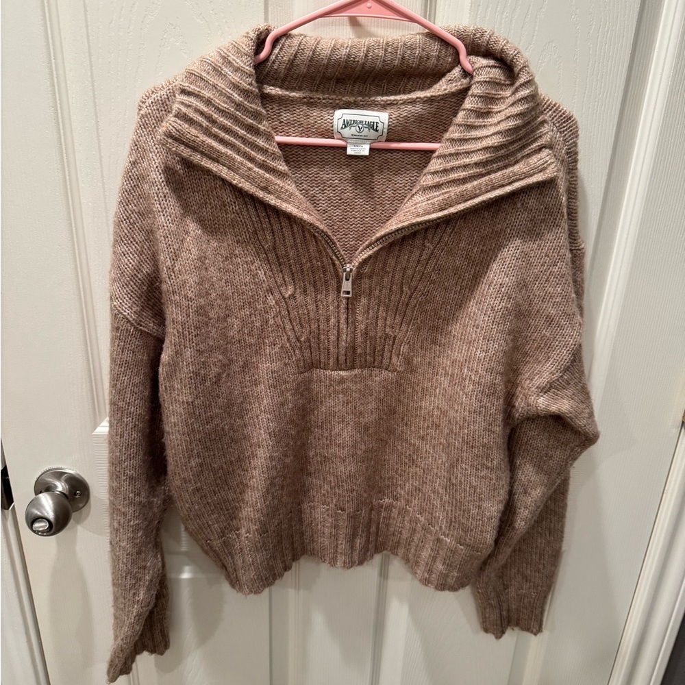 American eagle zip sweater